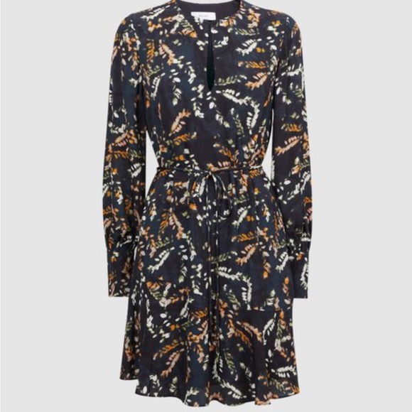 Reiss Hayley Floral Midi Dress NEW US 14 - Picture 4 of 10